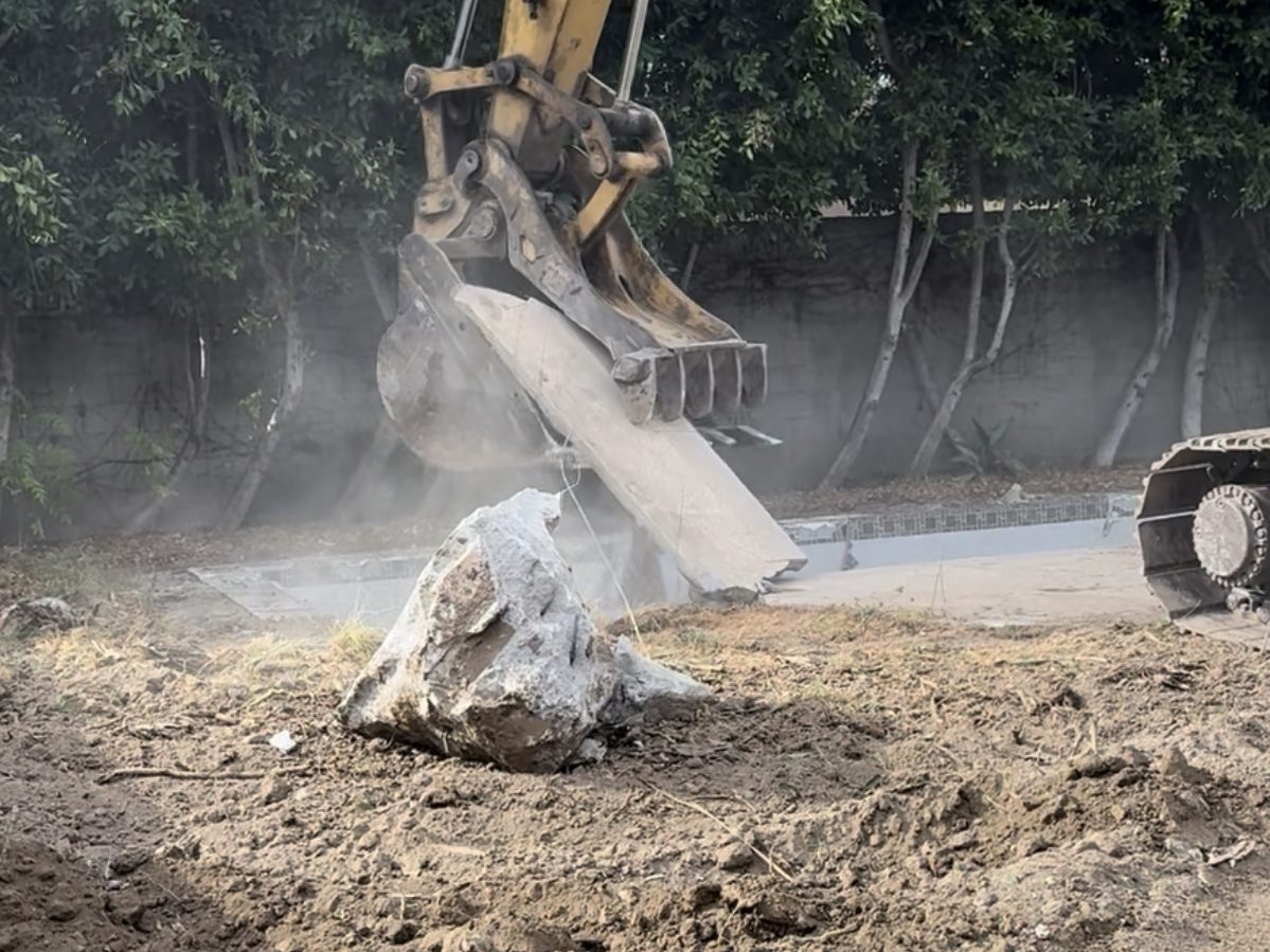 Backyard Pool Demolition — Sherman Oaks